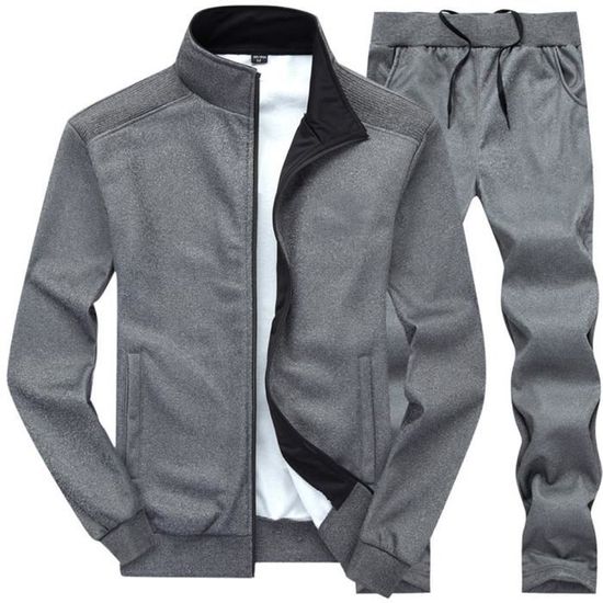 Ensemble Survêtement Femme Velours Minetom - Veste Et Pantalon Jogging Manches Longues - Pour Sport Et Décontracté