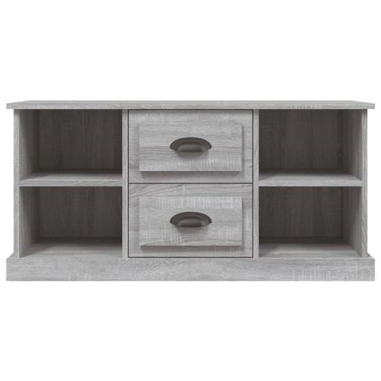 Meuble TV Sonoma gris 140x40x35,5 cm Bois d'ingénierie FR29469