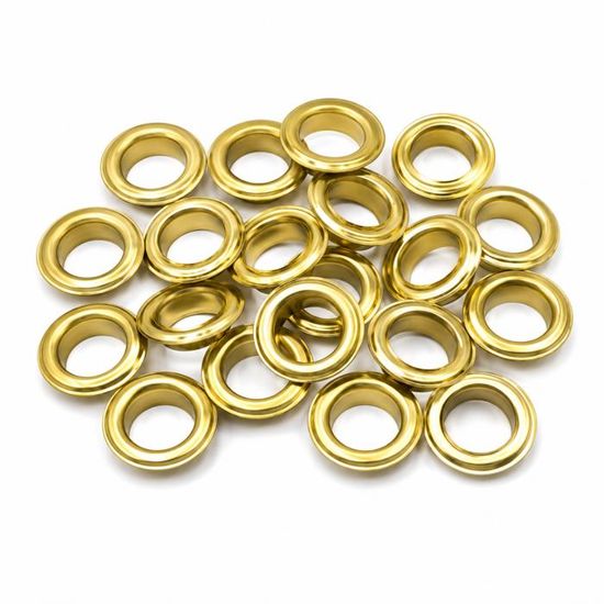 Lot De 50 œillets En Métal Bronze - 40 Mm - Pour Bâches, Auvents, Cuir, Sacs Et Projets DIY