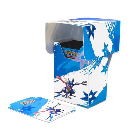 Deck Box Portacarte Pokémon Greninja - Scatola Rigida Per 75 Carte Con Divisorio