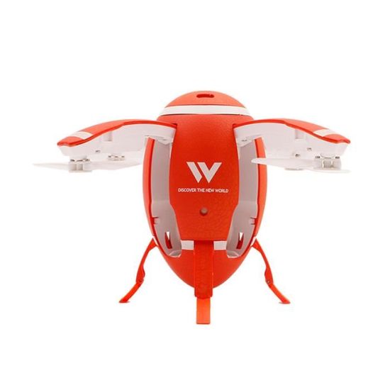 Drone pliable à oeufs Premium 2.4 GHz - WINOMO - W5 - Rouge - 5 min d'autonomie
