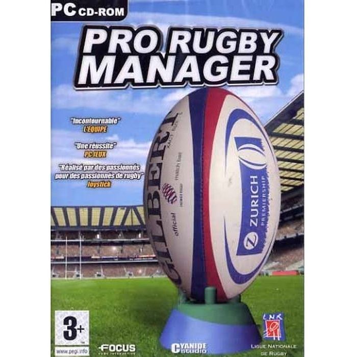 PRO RUGBY MANAGER / JEU CONSOLE PC CD-ROM