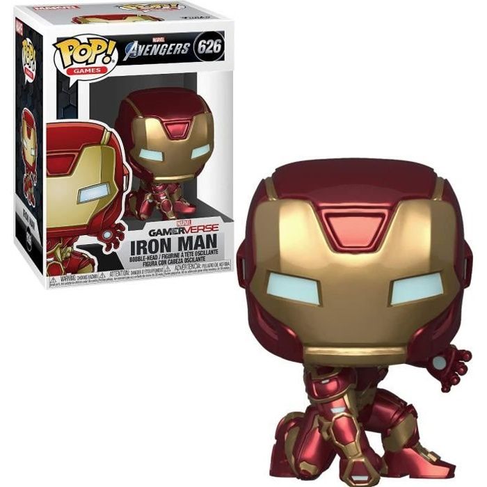 Figurine Funko Pop! Marvel: Avengers Game - Iron Man (Stark Tech Suit) -  Cdiscount Jeux vidéo