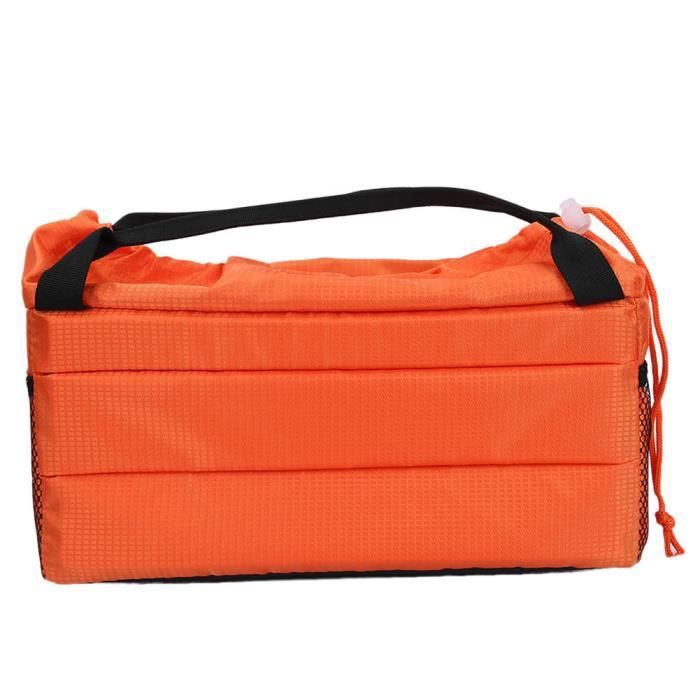 ARAMOX Sac pour appareil photo Insérez le sac photo rembourré avec étui de protection pour DSLR avec couvercle et poignée