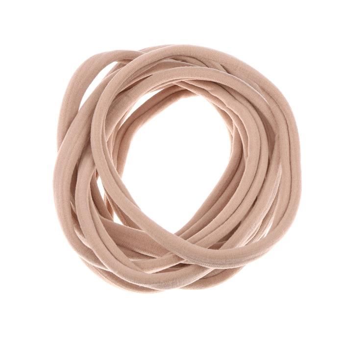 Filles Bébés Nylon Cheveux élastiques Bobbles Bandes Cravates École Ponios Khaki
