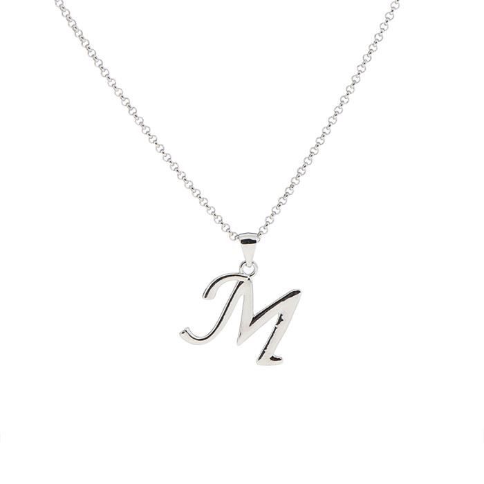 a-z alphabet mode initiale lettre pendentif collier chaîne bijoux m