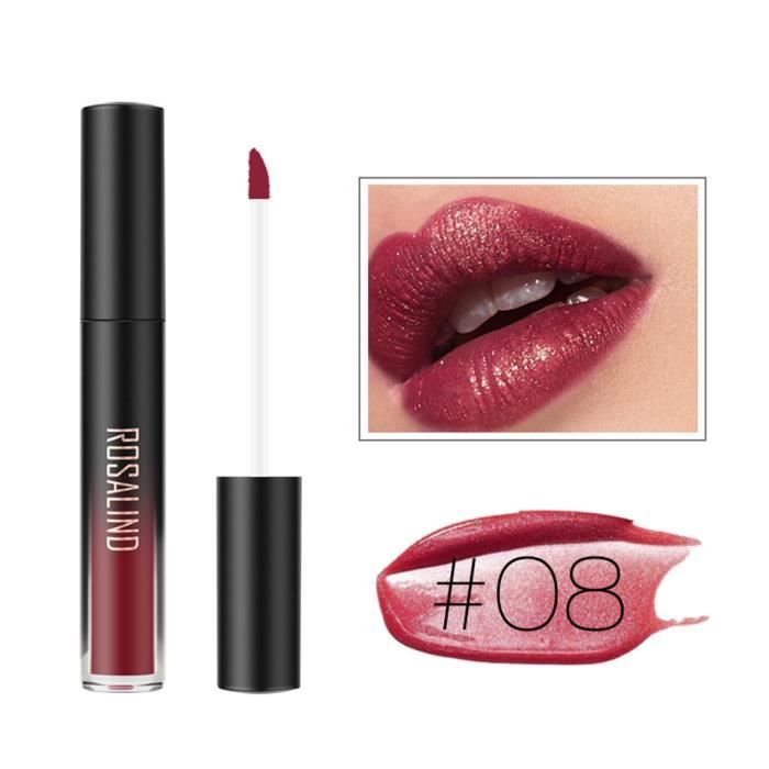 1PC nouvelle mode imperméable à l'eau mat liquide rouge à lèvres cosmétique brillant à lèvres sexy@8