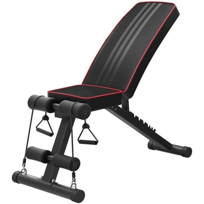 Beidi Banc d'entraînement réglable abdominaux et dorsaux