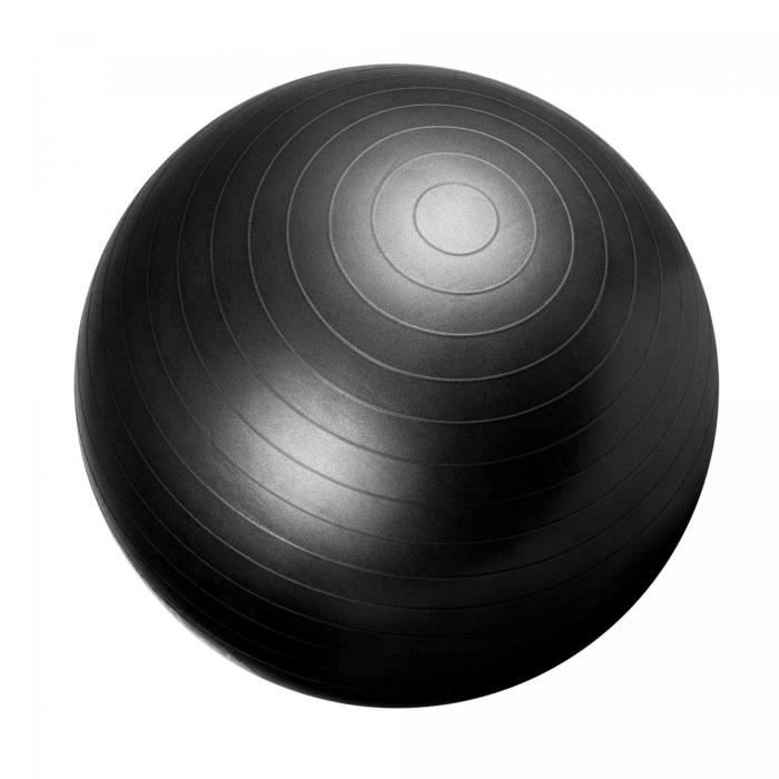 Swiss ball - Ballon de gym NOIR / 55cm