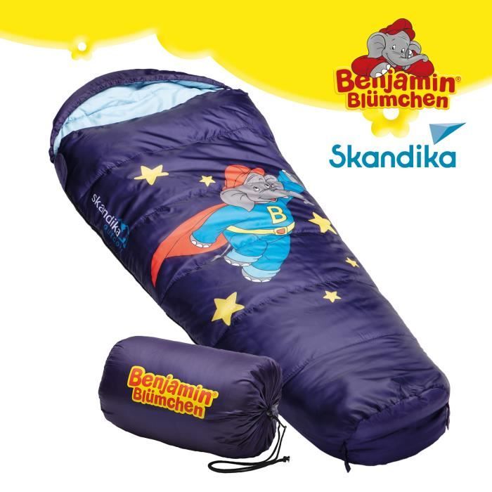 Skandika Benjamin L'Eléphant - Sac de Couchage Enfant Momie - jusqu'à 140cm - Etoiles