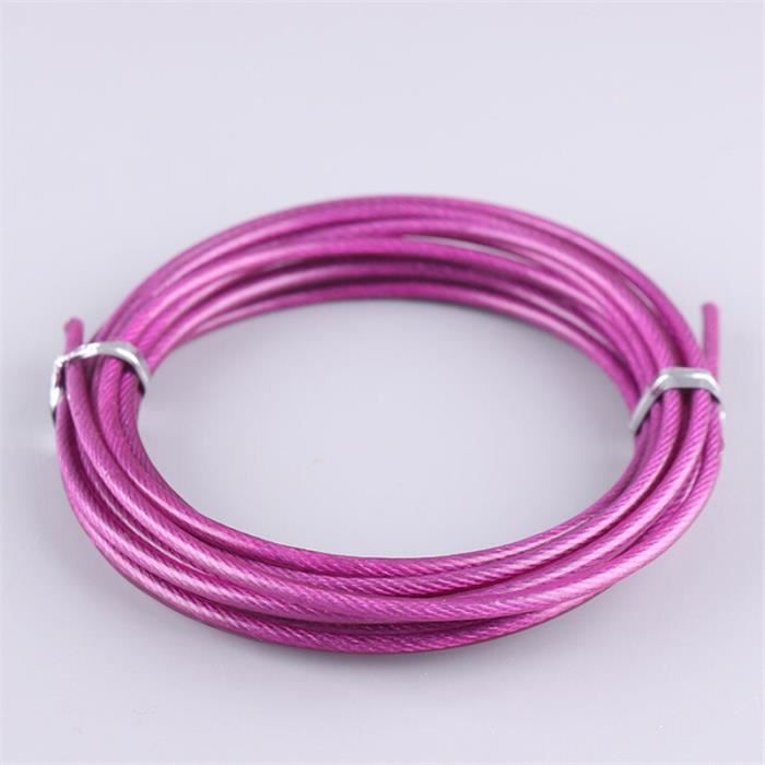 Corde de rechange 3 m Crossfit câble métallique remplaçable vitesse cordes à sauter Crossfit entraî - Modèle: VIOLET - HSJSTSA07896
