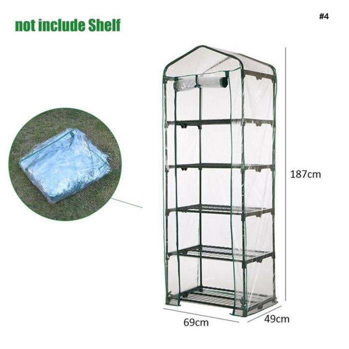 Mo-od 1 pièces maison de jardin serre chaude Miniature arbre hangar clair balcon couverture extérieur hangar pour jardinage Deco