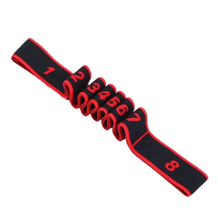 Accessoires Fitness - Musculation,Yoga Stretch ceinture laçage résistance bande ceinture élastique danse ceinture - Type Rouge