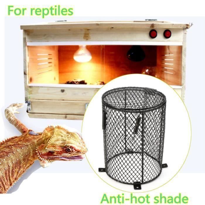 TEMPSA Ampoule Reptile Lampe Chauffante Cage Mesh Vivarium Protection Céramique