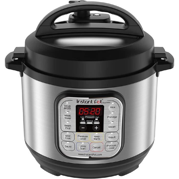 Instant Pot IPDuo-30 Duo Mini, Acier Inoxydable, Multi - Usage Autocuiseur 800 W, 3 litres