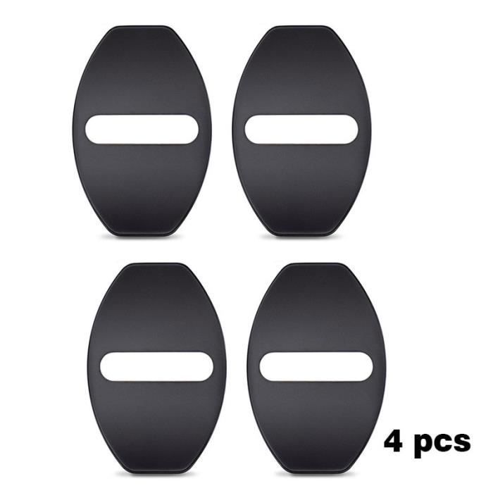 4pcs black -Couvercle de serrure de porte de voiture, boucle de protection pour Volkswagen Polo VW Golf 7 6 5 Passat CC Polo Audi A4