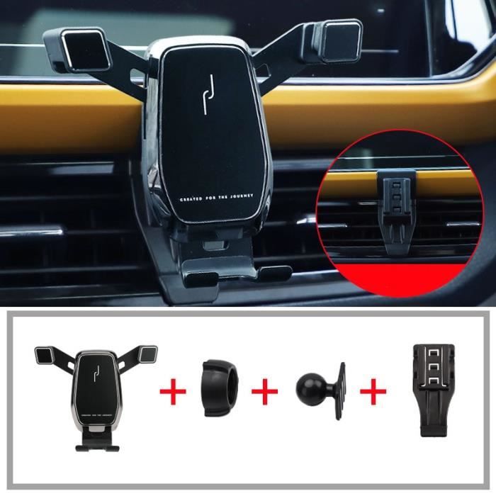 Supports voiture,Voiture Support de téléphone portable de bâti d'évent appel Support pour téléphone pour Volkswagen VW - Type Black