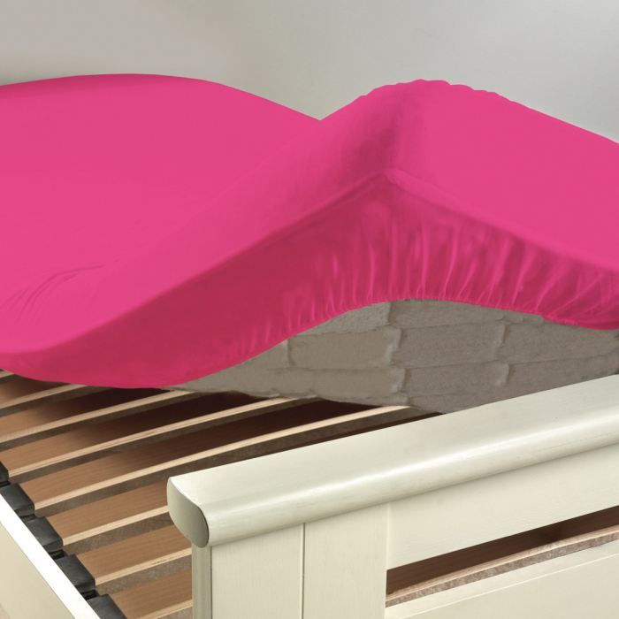 Drap housse coton INTIMITY 140x190cm bois de rose