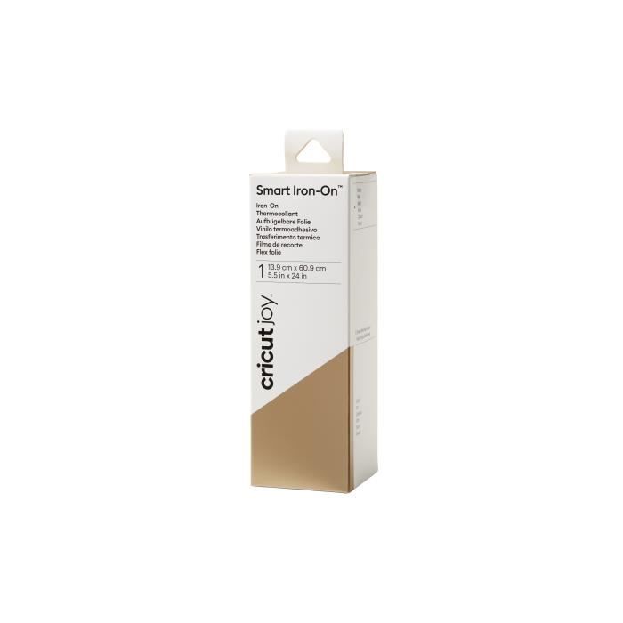 Cricut - 1 rouleau de thermocollant Smart Iron On doré - 13,9 x 60,9 cm