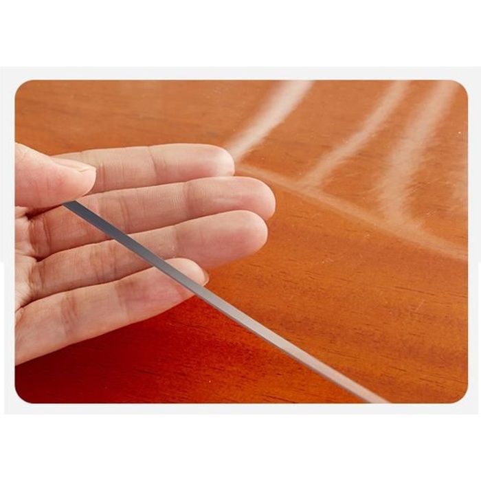 Nappe en verre en plastique souple en PVC transparent sans odeur Nappe imperméable et résistante à l'huile