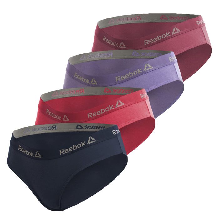 Lot De 4 Boxers Femme Reebook Multicolore
