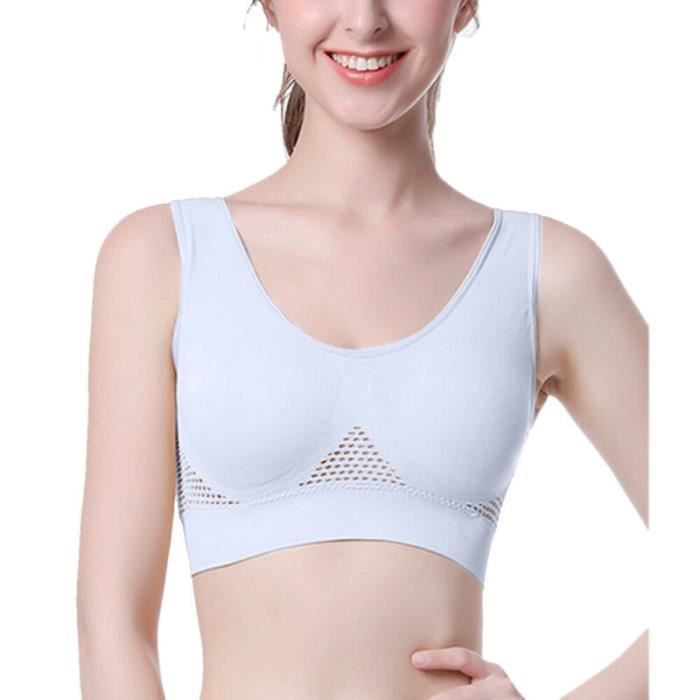 Femmes Brassières de sport pour Soutiens-gorge de course Yoga SOUTIEN-GORGE DE SPORT Blanc