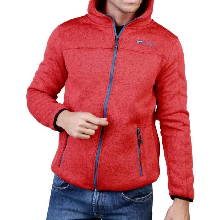 Veste Rouge Homme Geographical Norway Trombone