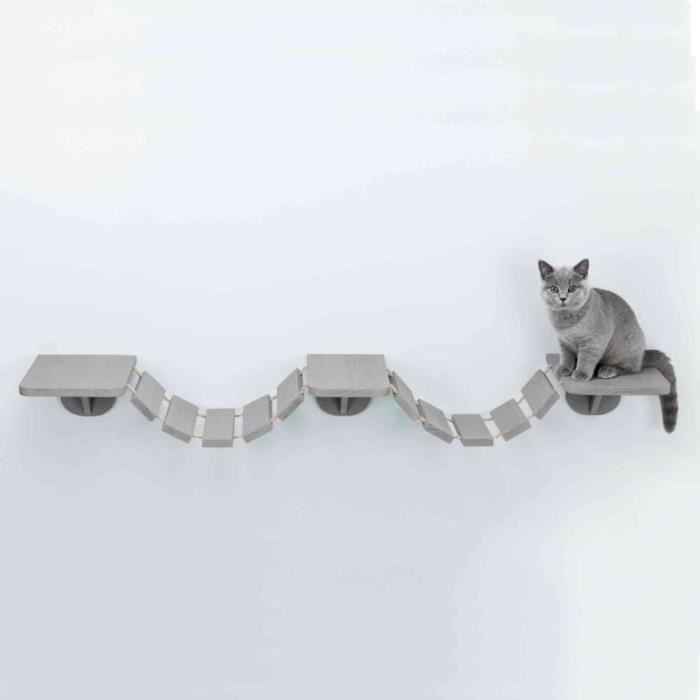 TRIXIE échelle d'escalade murale pour chats 150x30 cm Taupe