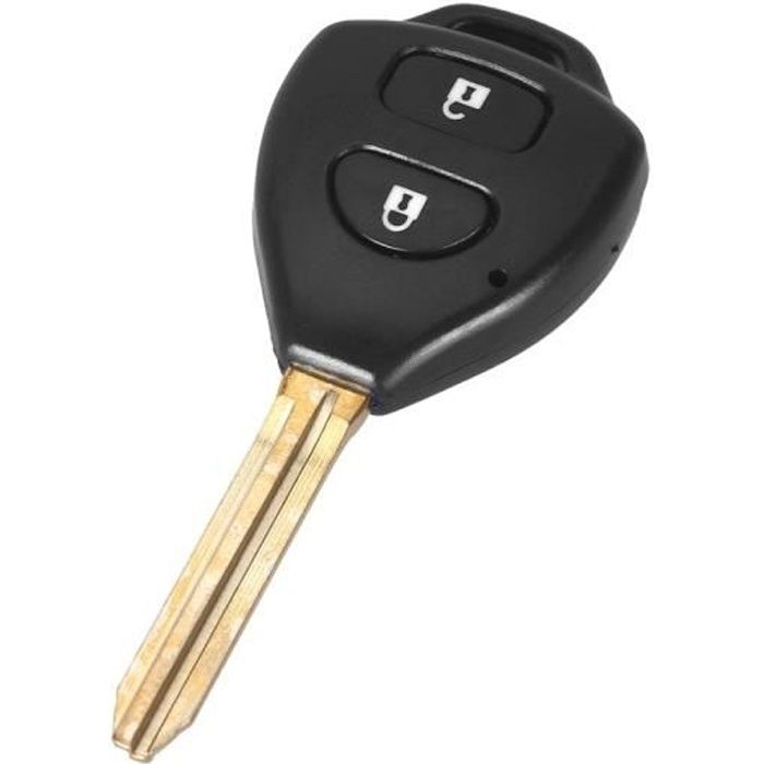 Coque clé pour Toyota Hilux Verso Urban Cruiser IQ Rav4 Yaris - 2 Boutons - Plip télécommande avec Lame Phonillico®