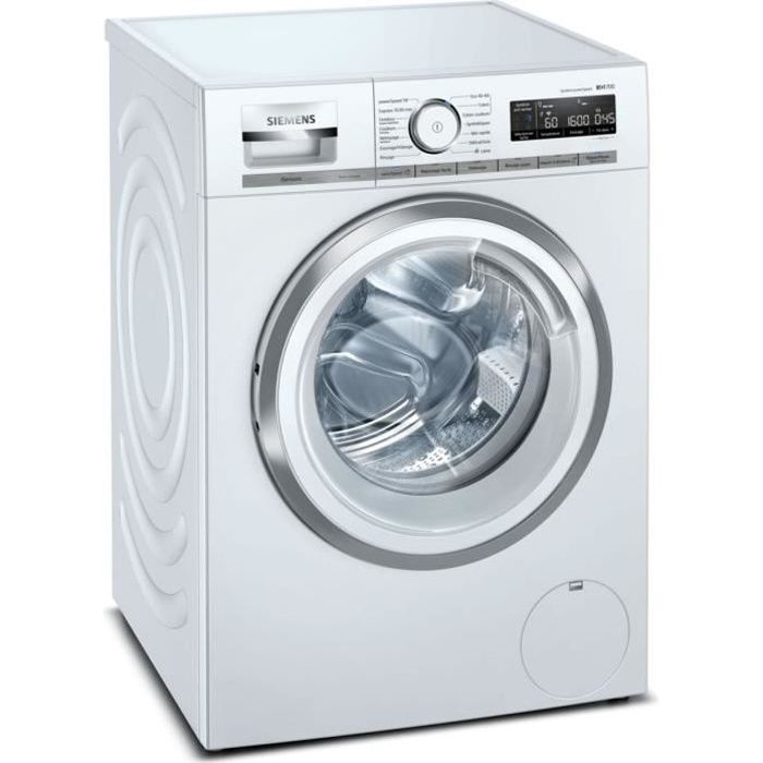 siemens - lave-linge frontal 60cm 10kg 1600t a+++ blanc - wm16xmh1ff