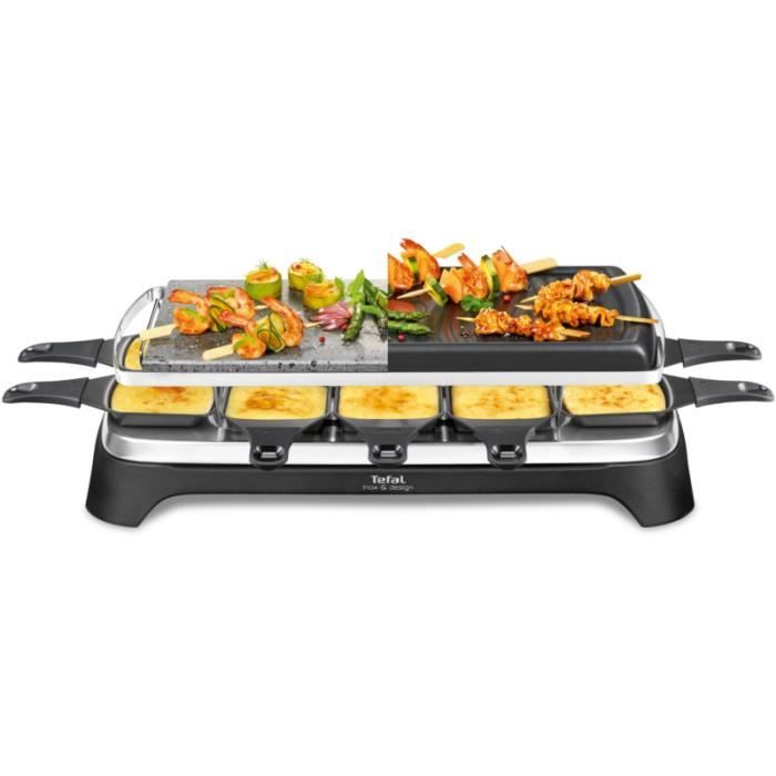 Raclette Tefal RE45A812 Pierrade 3 en 1 • Cuisson conviviale • Cuisine et cuisson