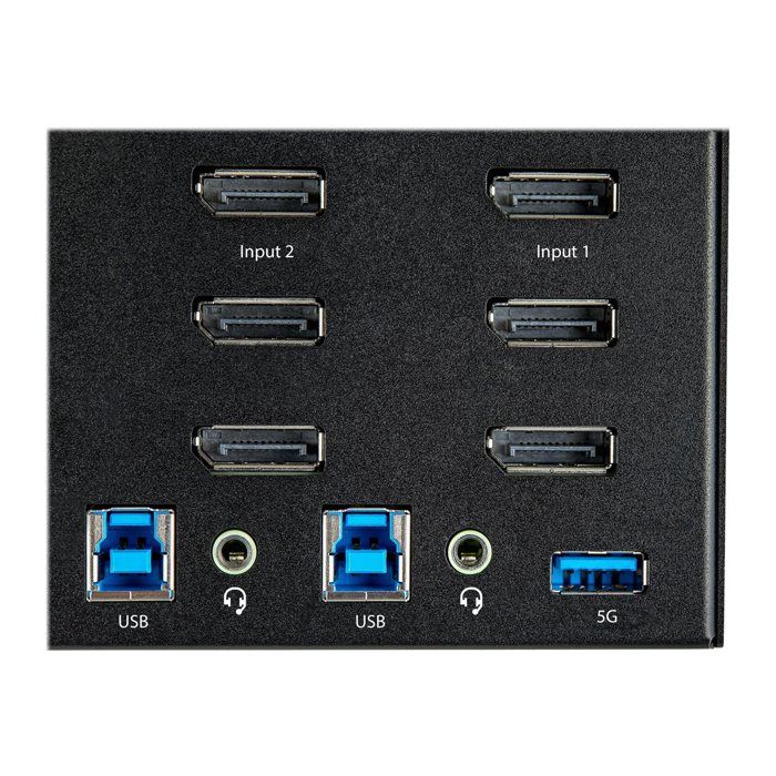 StarTech.com Commutateur KVM - Startech - SV231TDPU34K - 3 écrans 4K 60Hz - USB 3.0 - Boîtier en acier
