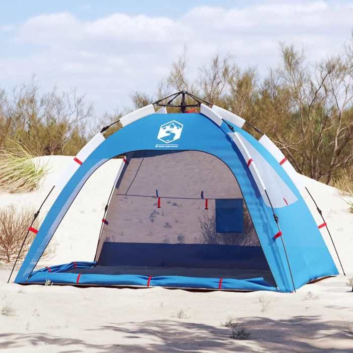 vidaXL Tente de plage 2 personnes libération rapide imperméable tente tente de jardin abri dextérieur tente de camping 4005302