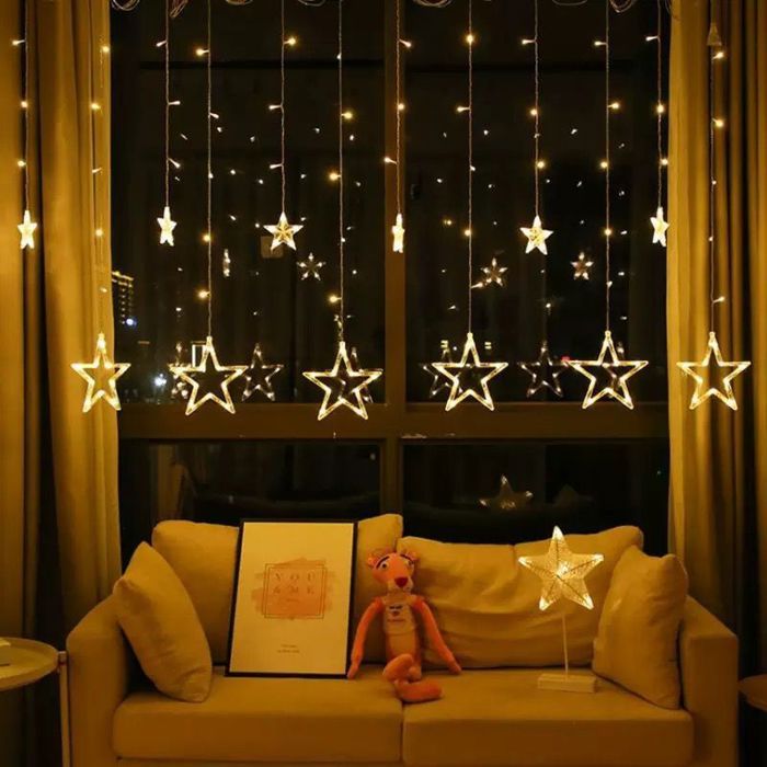 3 Décorations Lumineuses De Noël Pour Fenêtre - Formes étoile, Cloche, Sapin - Ventouses, Piles - 3 Modes De Lumière