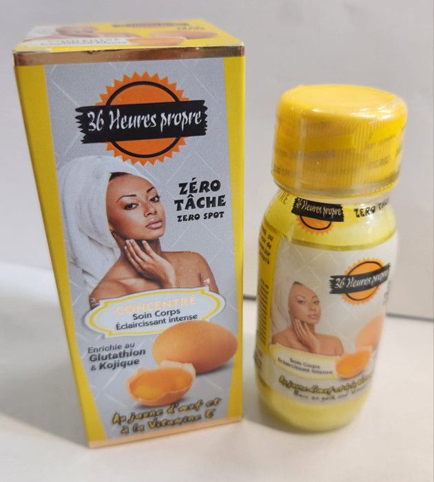 Concentré éclaircissant Gluta C 60ml - Glutathion, Kojic, Vitamine E, Carotte, Cameroun