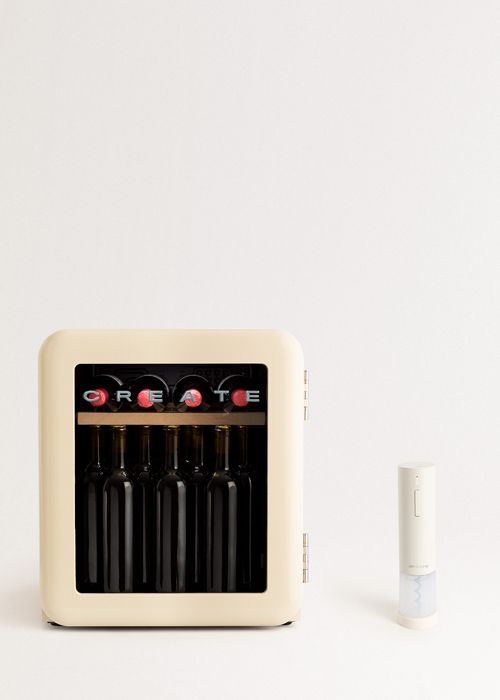 Cave à vin rétro - Create - Winecooler - 12 45 ou 76 bouteilles - Température réglable - Éco responsable