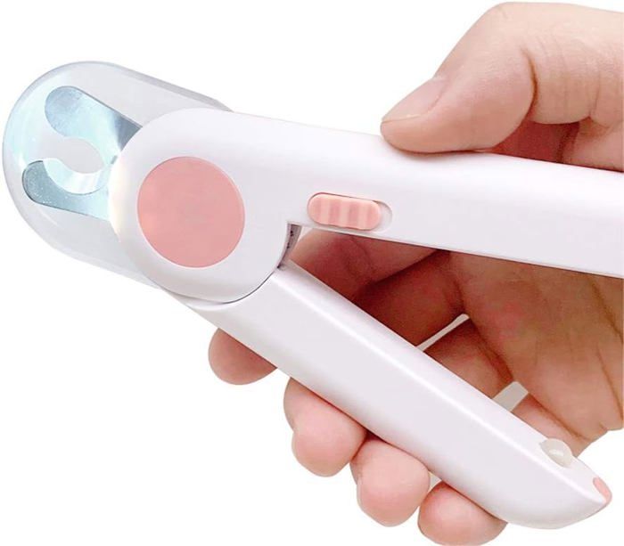 Comparer les prix de Coupe-ongles pour chiens et chatscoupe-griffes professionnel pour animaux de compagnie avec lumière LED et protectionrose