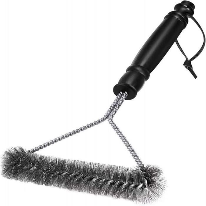 Brosse De Nettoyage Pour Barbecue Aotono - 45,7 Cm, Poils Acier Inoxydable, 2 Brosses Silicone, Nettoyage Grille Facile