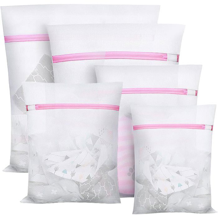 2 Filet à Linge Machine à Laver 30x40cm,Sac à Linge Réutilisables Pour