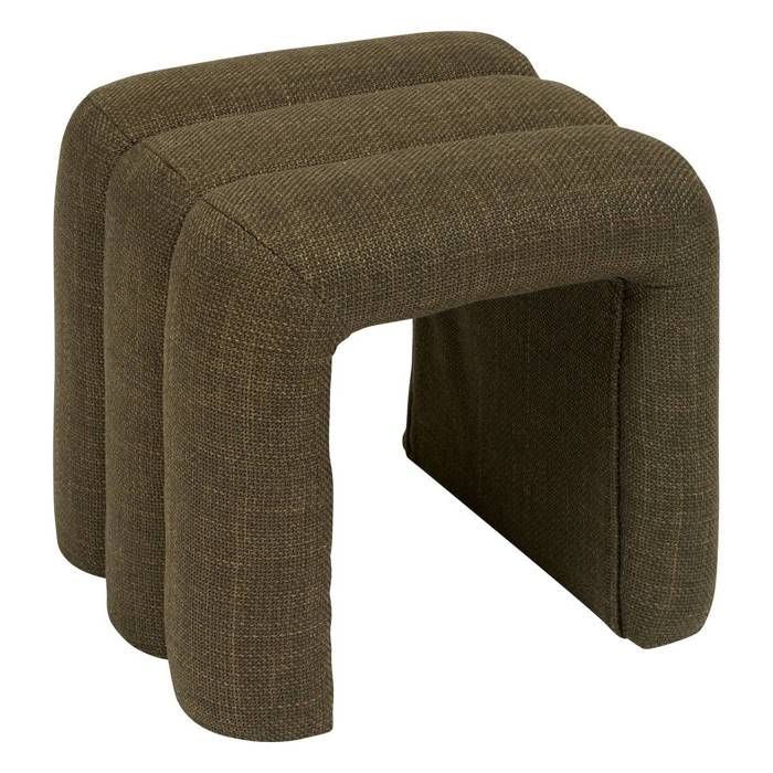Pouf Sisco vert Kaki - Atmosphera Créateur dintérieur