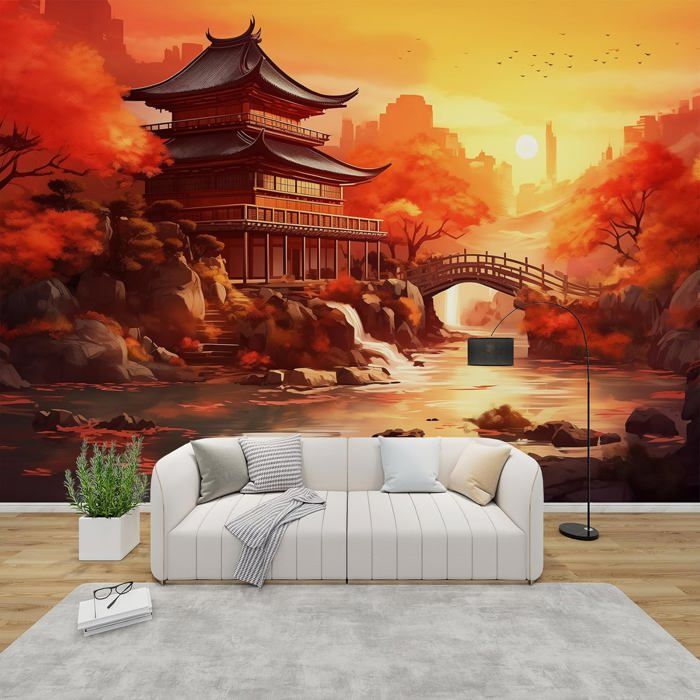 Tapisserie Asiatique En Soie – Jeux D'enfants – Multicolore – Occasion Comme Neuve