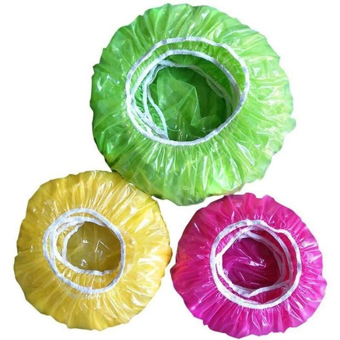 90 Pièces Couvre plat elastique réutisable Sacs de Conservation Frais Couvercles de Couvertures Amentaires élastiques pour