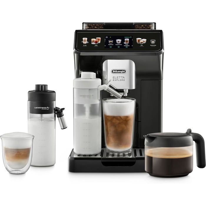 Machine À Café DeLonghi ECAM452.57.G – 50 Boissons, LatteCrema