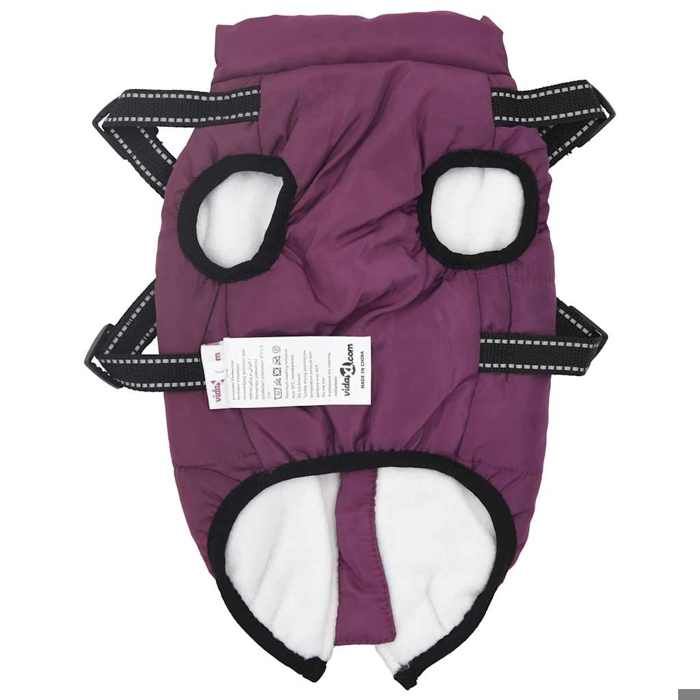 Pet®Pourpre Manteau pour chiens avec harnais imperméable réfléchissant L32 7_7702030 Pet®Pourpre Manteau pour chiens avec harnais imperméable réfléchissant L32 7_7702030