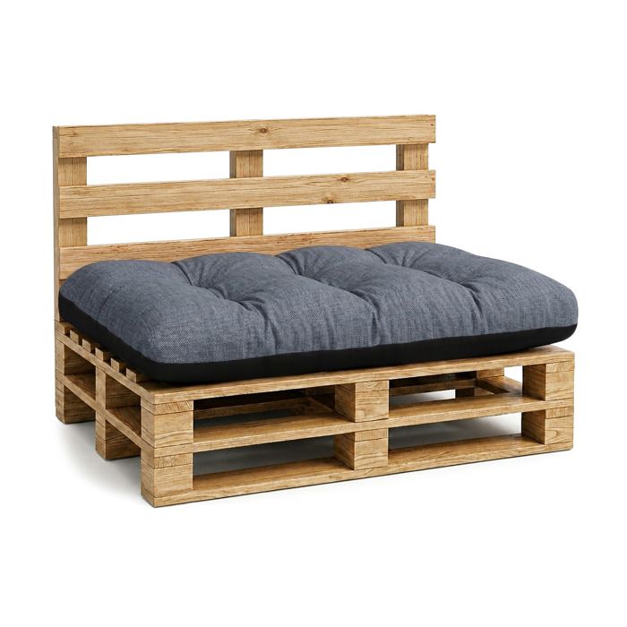 Coussin palette de jardin Coussin dassise 120 x 80 cm - coussins exterieur et interieur gros oreiller Jean Lin Écologique