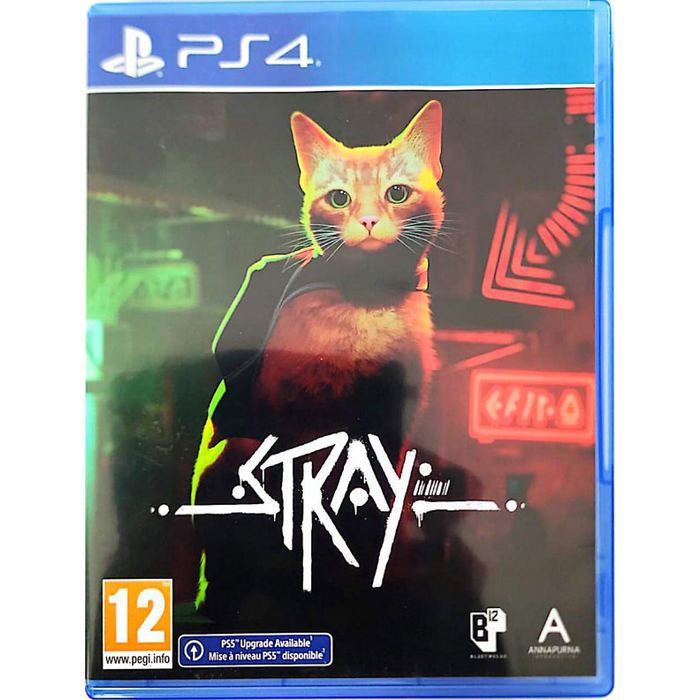Stray PS4 – Jeu PlayStation 4 – Aventure Cyberpunk avec un Chat – Version Française – Upgrade PS5 Inclus