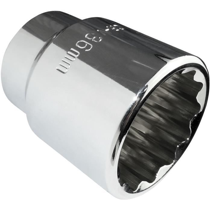 Douille 12 Pans 21mm 3/4 – Professionnelle En Acier Chrome Vanadium Pour Clé à Choc