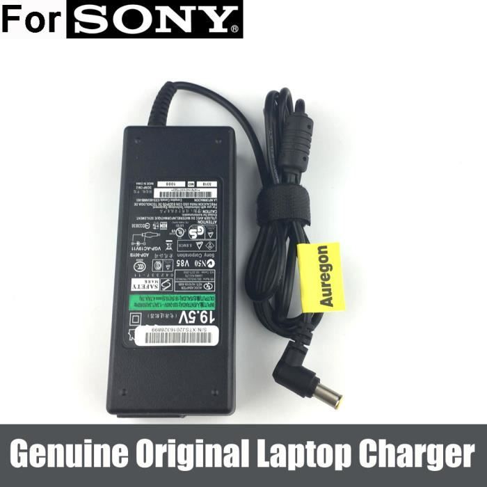 Chargeur Adaptateur Sony VGP-AC19V14 D'origine - 19.5V 4.7A, Pour Ordinateur Portable, Garanti 12 Mois