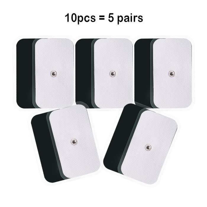 Coussinets De Gel Adhésifs Pour Entraînement Fessiers - Lot De 12 - Taille 9x5 Cm - Confort Et Conduction Pour électrostimulation