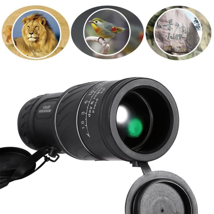 Télescope Monoculaire pour Smart Phone 16X Randonnée Objectif de Caméra HD Télescope Monoculaire Zoom Étanche au Brouillard Étanche avec Support de Téléphone avec Clip de Téléphone 
